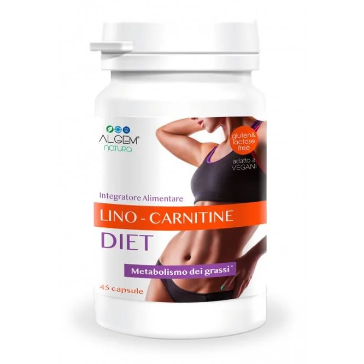 Algem Natura Lino-Carnitine Diet Equilibrio Integratore per il controllo del peso 45 capsule