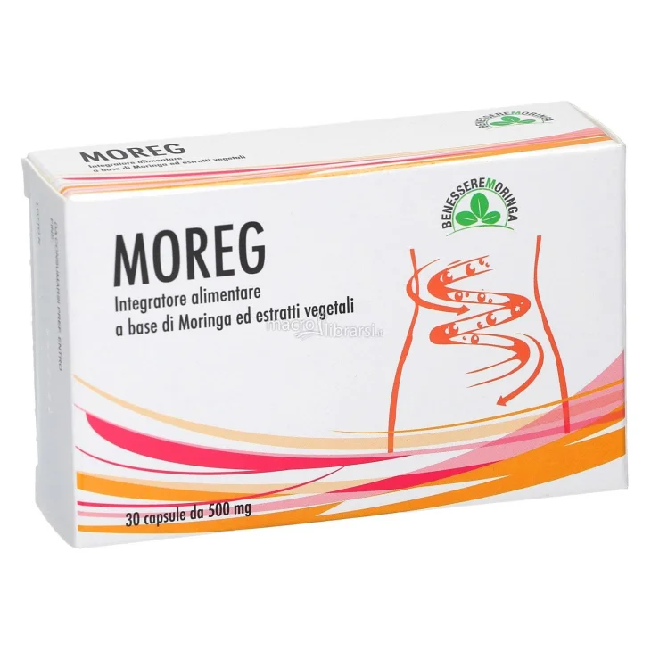 Benessere Moringa Moreg Integratore per Transito Intestinale 30 capsule