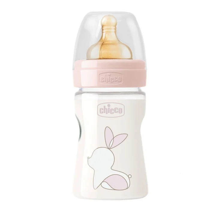 Chicco Biberon Original Touch Girl Caucciù a flusso lento 150 ml