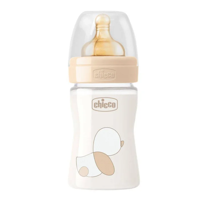Chicco Biberon Original Touch Vetro Neutro Caucciù a flusso lento 150 ml