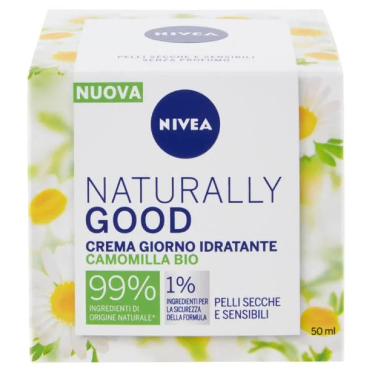 Nivea Naturally Good Crema Giorno Idratante Camomilla Bio 50 ml