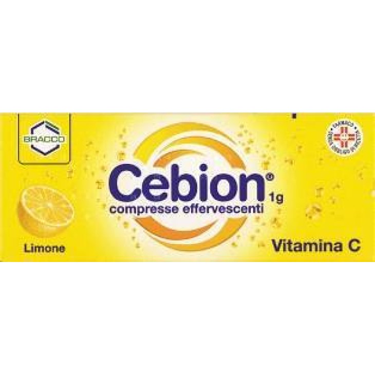 Cebion 1 g - 10 Compresse Effervescenti Integratore di Vitamina C Gusto Limone