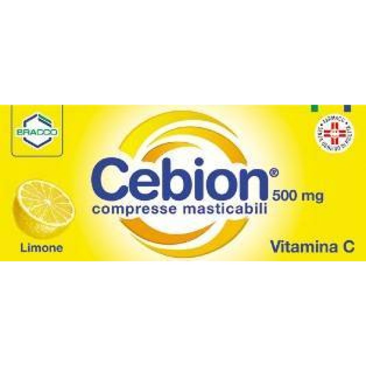 Cebion  500 mg - 20 Compresse Masticabili Integratore di Vitamina C Gusto Limone