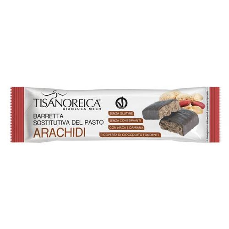 Tisanoreica Barretta Sostitutiva del Pasto Vegan al Burro di Arachidi 60 gr