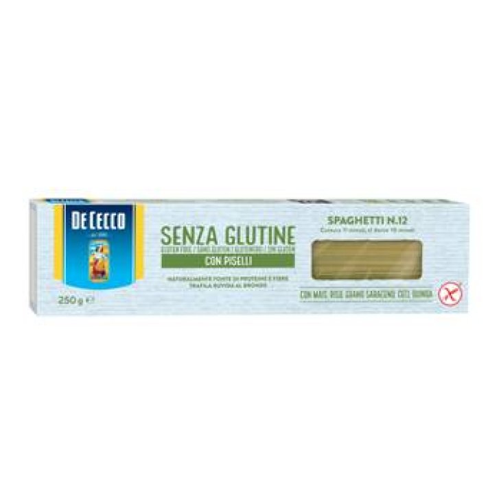 De Cecco Senza Glutine Spaghetti Con Piselli N.12 250 gr