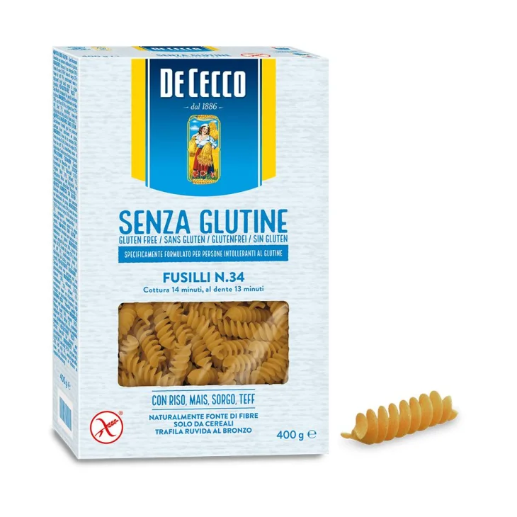 De Cecco Senza Glutine Fusilli N.34 400 gr