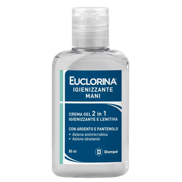 Euclorina Gel Mani Igienizzante Azione Lenitiva 80 ml