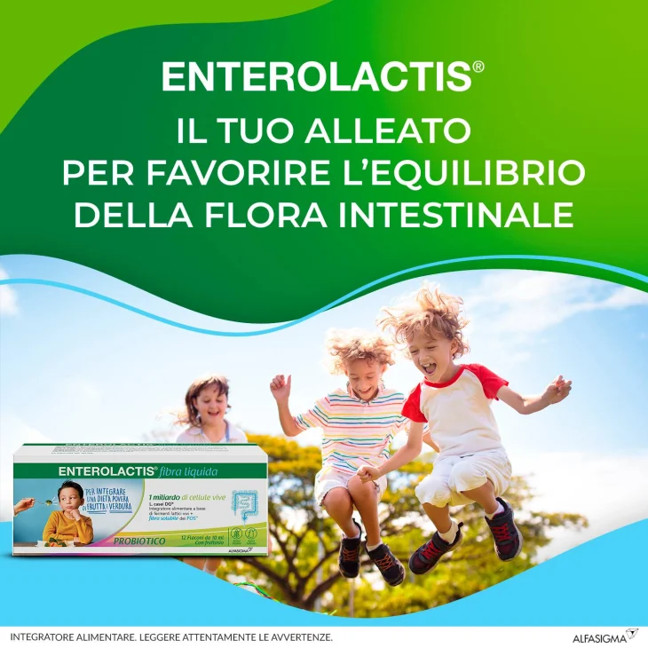 Enterolactis Fibra Liquida Fermenti Lattici 12 flaconcini