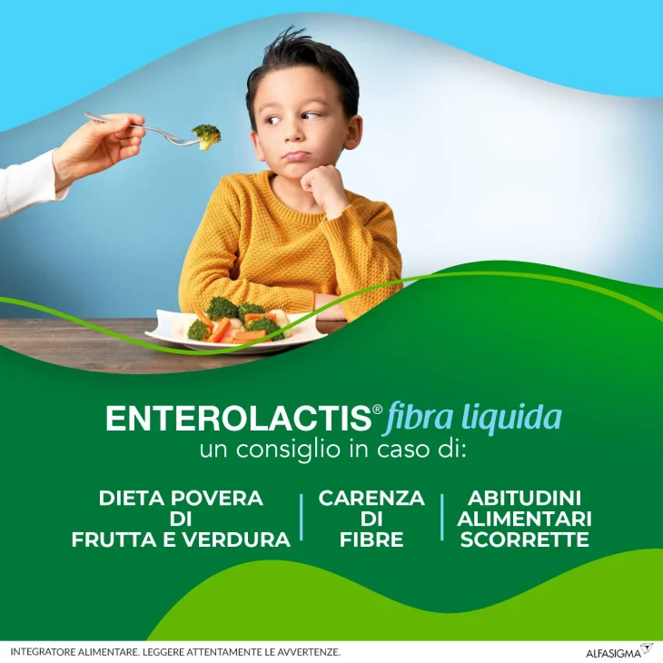 Enterolactis Fibra Liquida Fermenti Lattici 12 flaconcini