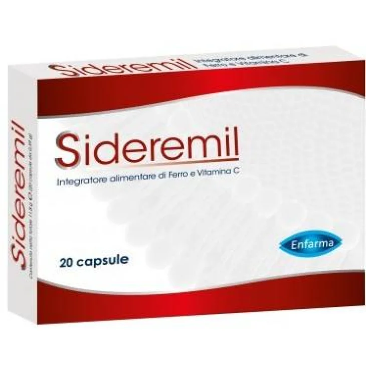 Sideremil Integratore di Ferro e Vitamina C 20 capsule