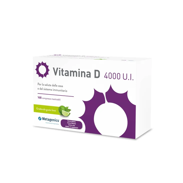 Metagenics Vitamina D 4000 UI 168 compresse masticabili