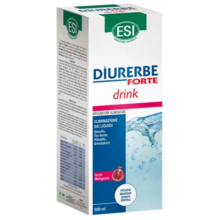 Esi Diurerbe Forte Drink Melograno Integratore Drenante 500 ml