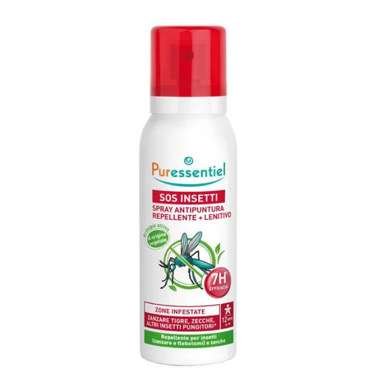 Puressentiel SOS Insetti Spray Antipuntura Repellente e Lenitivo 75 ml