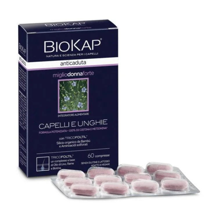 Bios Line BioKap Miglio Donna Forte Integratore Anticaduta 60 compresse