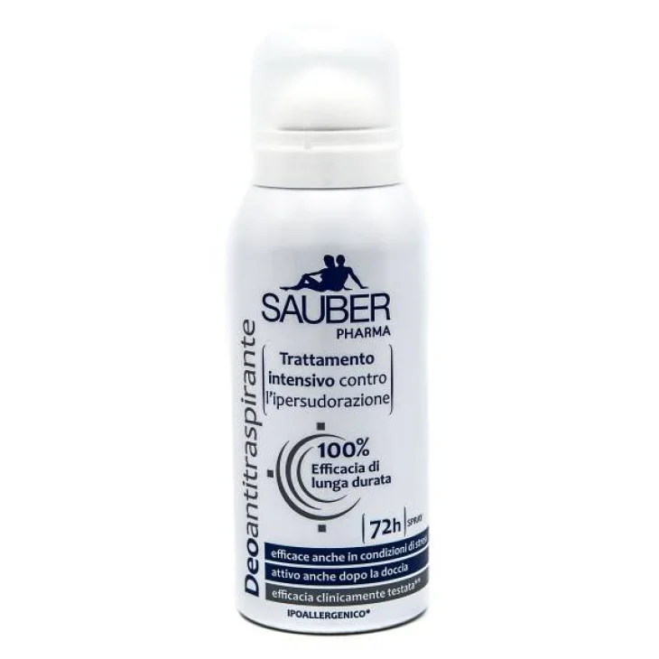 Sauber Deo Antitraspirante Spray Trattamento Contro Ipersudorazione 100 ml