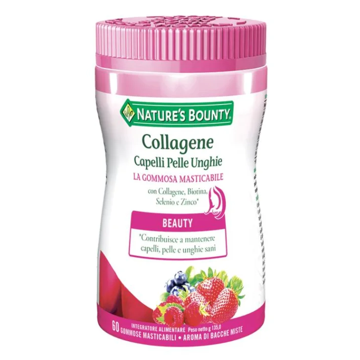 Nature's Bounty Collagene Capelli Pelle Unghie 60 gommose masticabili