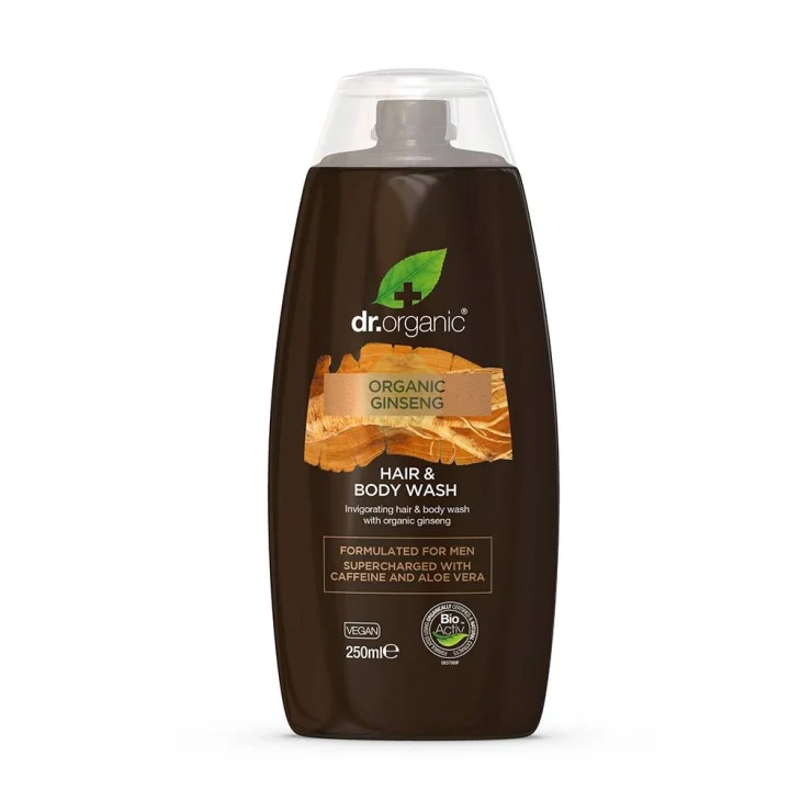 Dr Organic Ginseng Detergente per corpo e capelli 250 ml