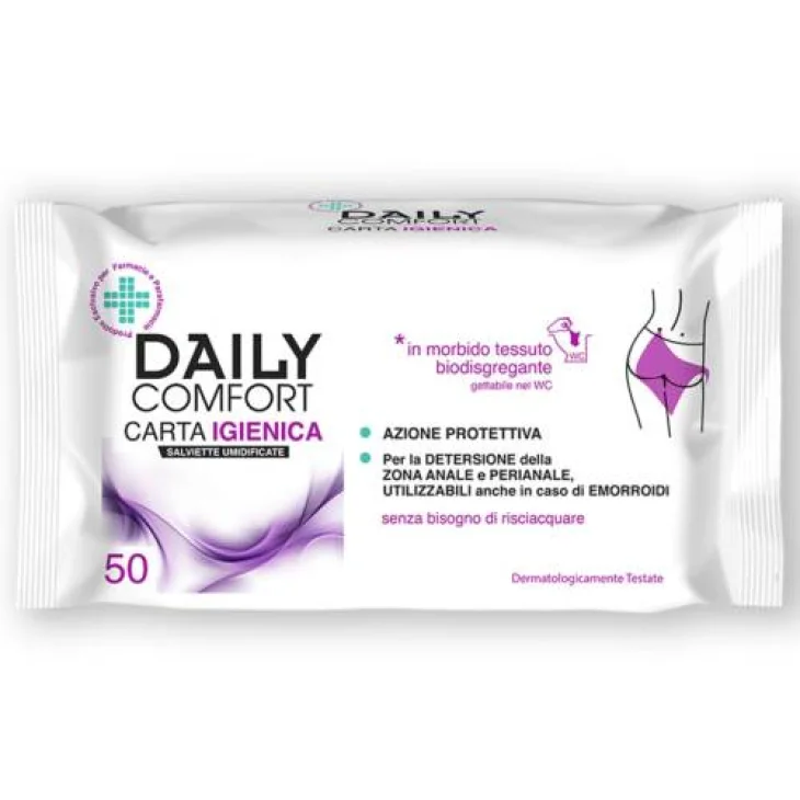 Biogenya Daily Comfort Carta Igienica Umidificata 50 salviette