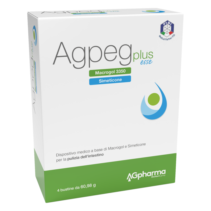 AGpharma Agpeg Plus Esse Integratore Transito Intestinale 4 bustine