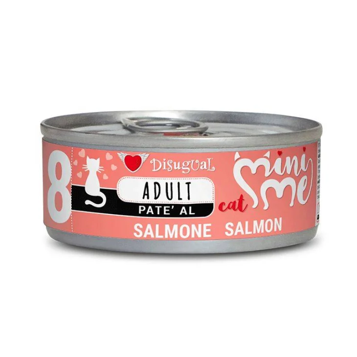 Disugual Mini Me Patè Cibo umido per gatti adulti gusto salmone 85 g