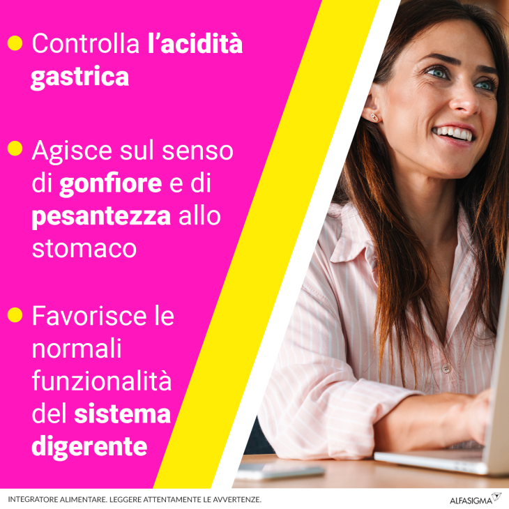 Biochetasi Digestione e Acidità Aroma Limone 20 compresse masticabili