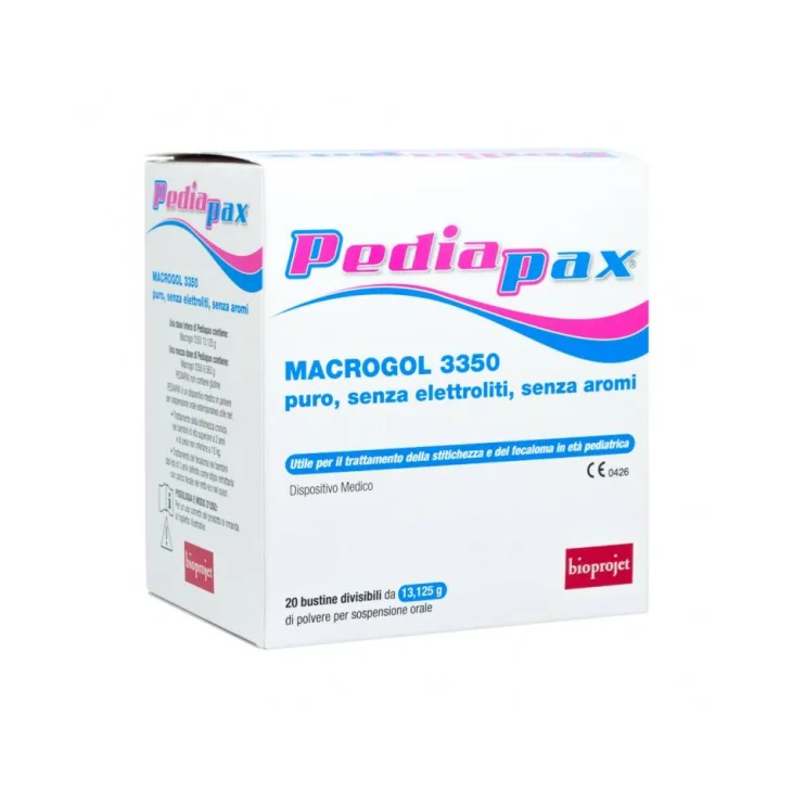 Pediapax Bustine Integratore contro la Stitichezza nei Bambini 20 bustine