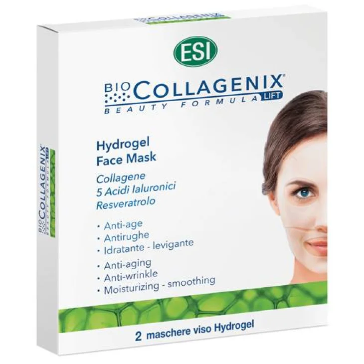 Esi Biocollagenix Hydrogel Face Mask Maschera Viso Antiage 2 pezzi