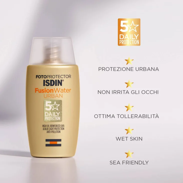 Isdin Fotoprotector Viso Fusion Water Urban SPF30 Fotoprotettore per il viso 50 ml