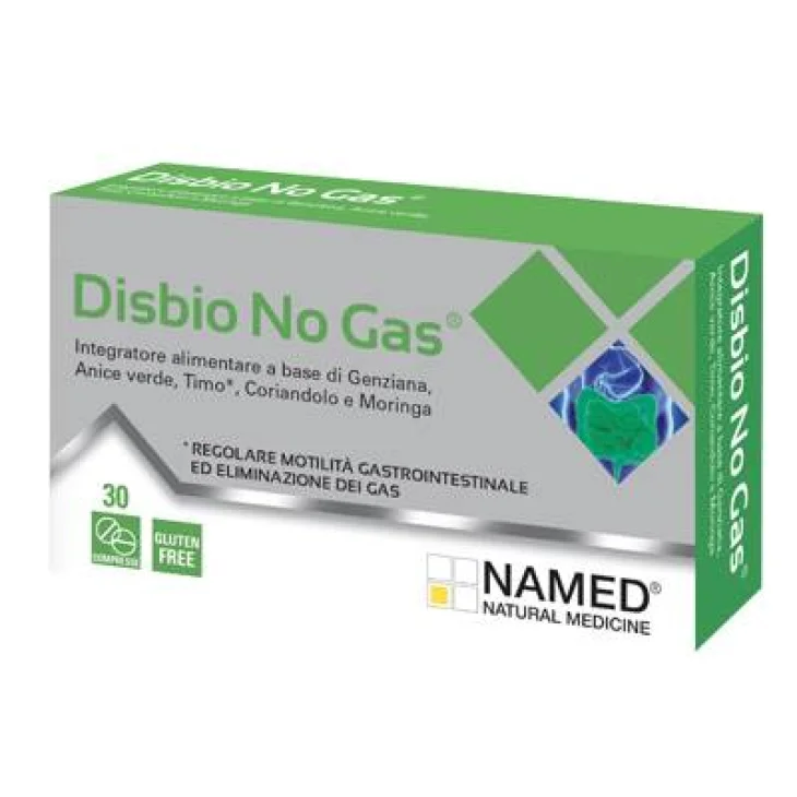 Named Disbio No Gas Integratore per la Regolarità Gastrointestinale 30 Compresse