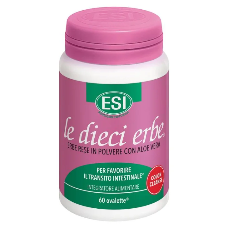 Esi Le Dieci Erbe Colon Cleanse Integratore per la Regolarità Intestinale 60 ovalette