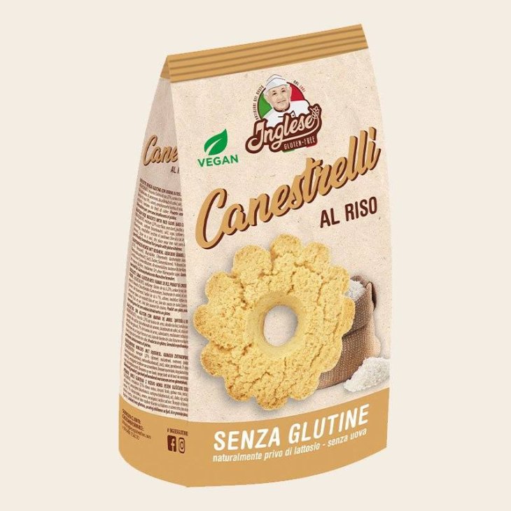 Inglese Canestrelli Al Riso Biscotti senza glutine 300 g