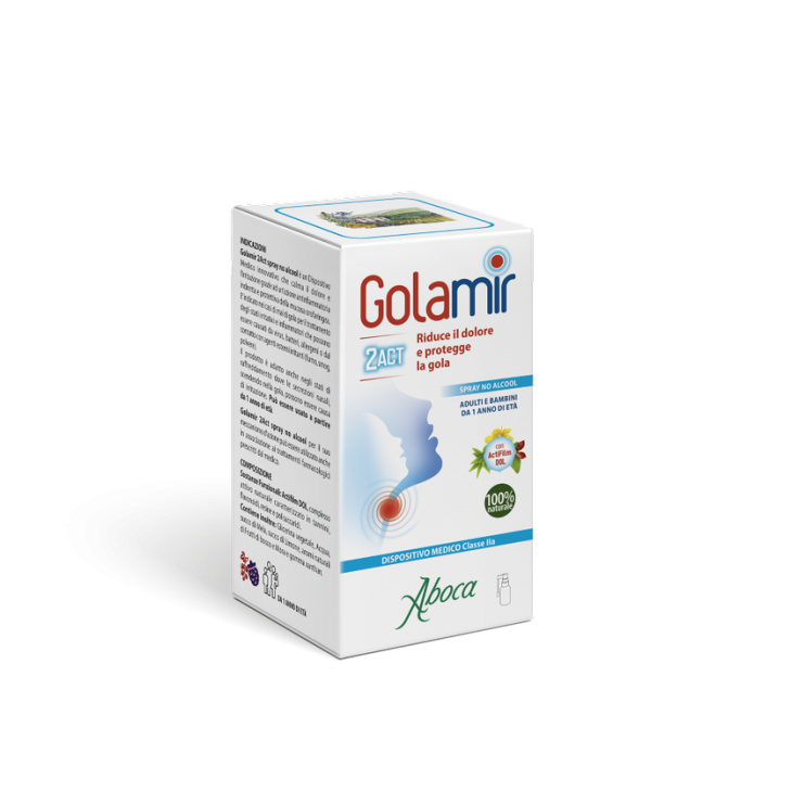 Aboca GolaMir 2Act Spray No Alcool 30 ml