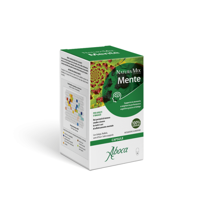 Aboca Natura Mix Advanced Mente Integratore per la Memoria 50 capsule