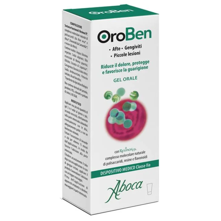 Aboca Oroben Gel Orale per Afte 15 ml