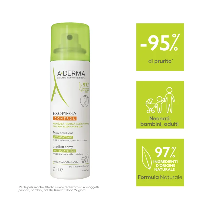 A-Derma Exomega Control Spray Emolliente Anti-Prurito 50 ml
