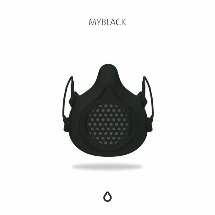 Drop Mask DM04 Kit Black Mascherina Protettiva Misura S
