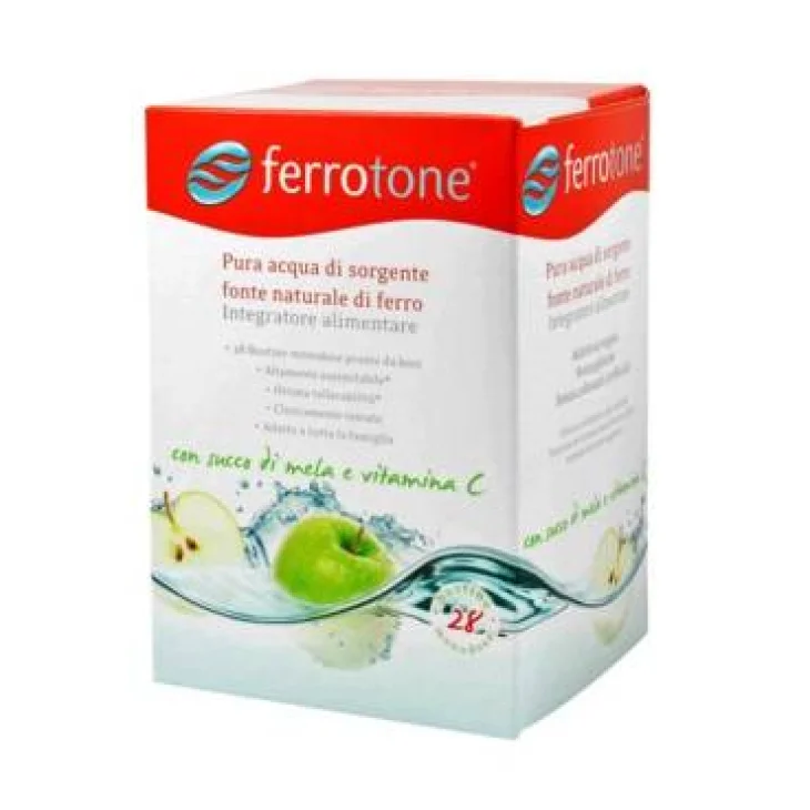 Schwabe Pharma Ferrotone Apple Integratore di Ferro Naturale 28 bustine