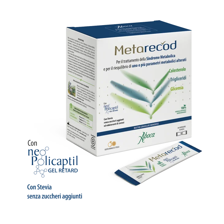 Aboca Metarecod Trattamento della Sindrome Metabolica 40 bustine Aboca Metarecod Trattamento della Sindrome Metabolica 40 bustine