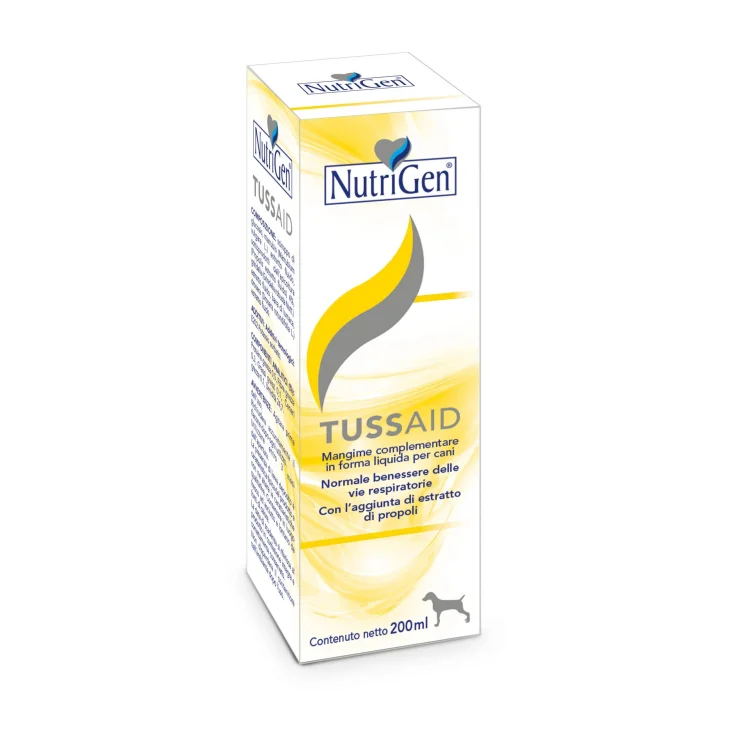 Nutrigen Tussaid Sciroppo Mangime liquido per cani per benessere vie respiratorie 200 ml