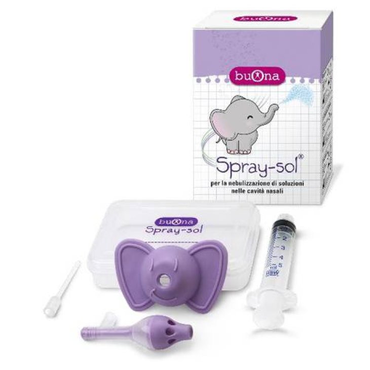 Buona Spray-Sol Kit Nebulizzazione di Soluzioni nelle Cavità Nasali Bambini