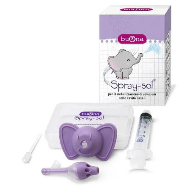 Buona Spray-Sol Kit Nebulizzazione di Soluzioni nelle Cavità Nasali Bambini