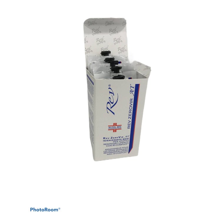 Pharmabio Rev Zerovir AT Igienizzante Mani per Atopici 6 Bustine da 20 ml