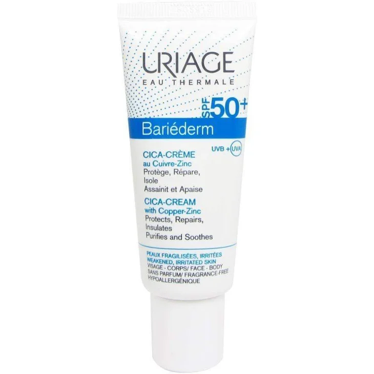 Uriage Bariederm Cica-Crema Riparatrice Protettiva SPF50+ 40 ml