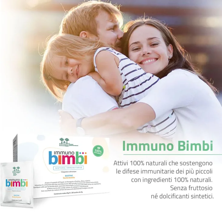 Salugea Immuno Bimbi Integratore Alimentare per il Sistema Immunitario 30 bustine