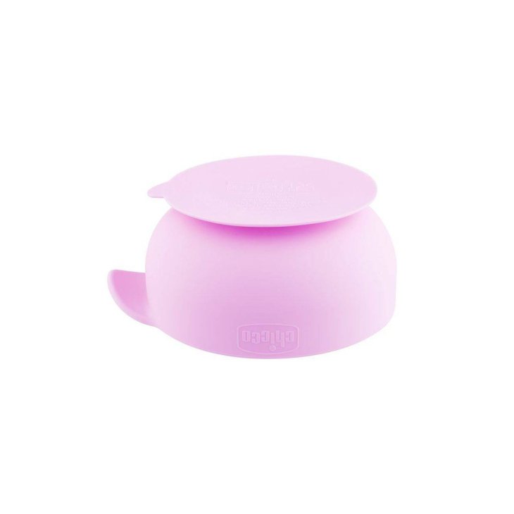 Chicco Easy Bowl Ciotola in Silicone con Ventosa Rosa 6m+