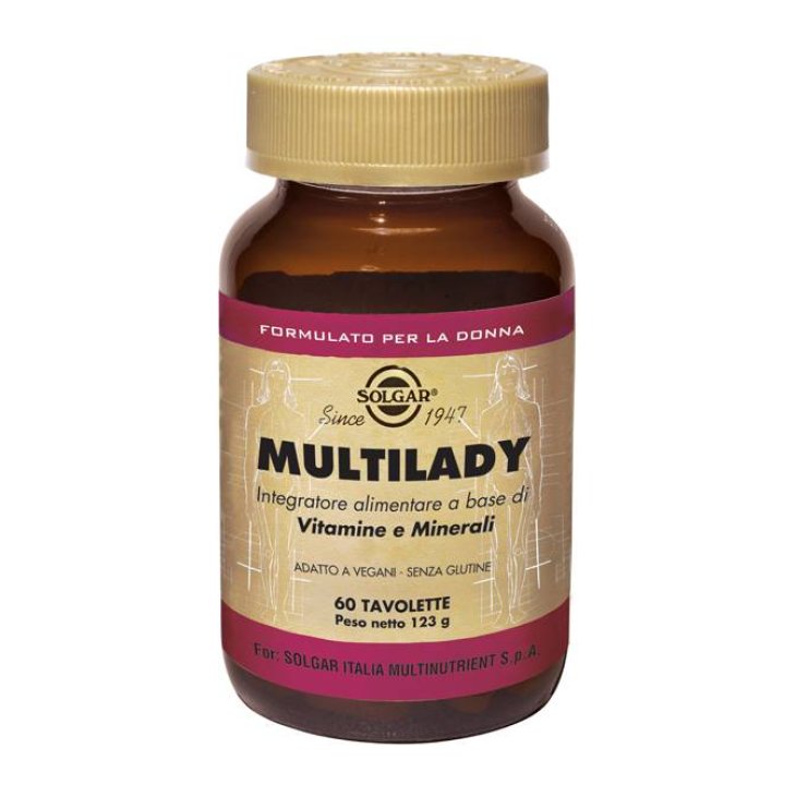 Solgar Multilady Integratore Multivitaminico Donna 60 tavolette