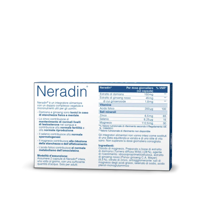 Neradin Integratore Tonico Uomo 28 capsule