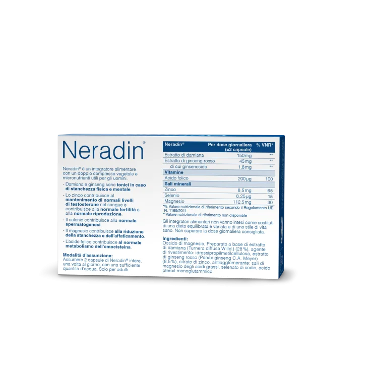 Neradin Integratore Tonico Uomo 56 capsule Neradin Integratore Tonico Uomo 56 capsule