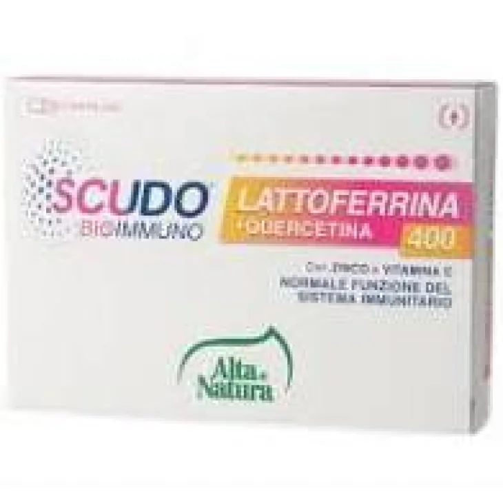 Alta Natura Scudo Bioimmuno Integratore di Lattoferrina + Quercetina 30 compresse