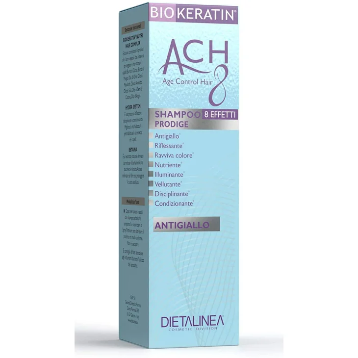 Biokeratin ACH8 Shampoo Prodige Antigiallo 200 ml